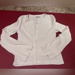 Madewell Off-White Button-Up Shirt